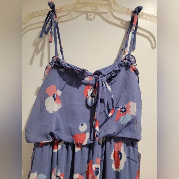 Poppy print Jessica Simpson gauze maxi - Picture 2 of 4